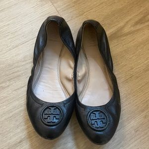 Black Tory Burch Flats
